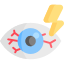 Icono ojo lastimado